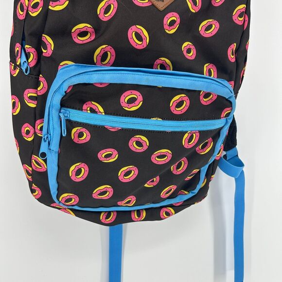 OFWGKTA Odd Future Donut 3 Compartment  Backpack Black Blue Pink School Bag - Picture 3 of 11